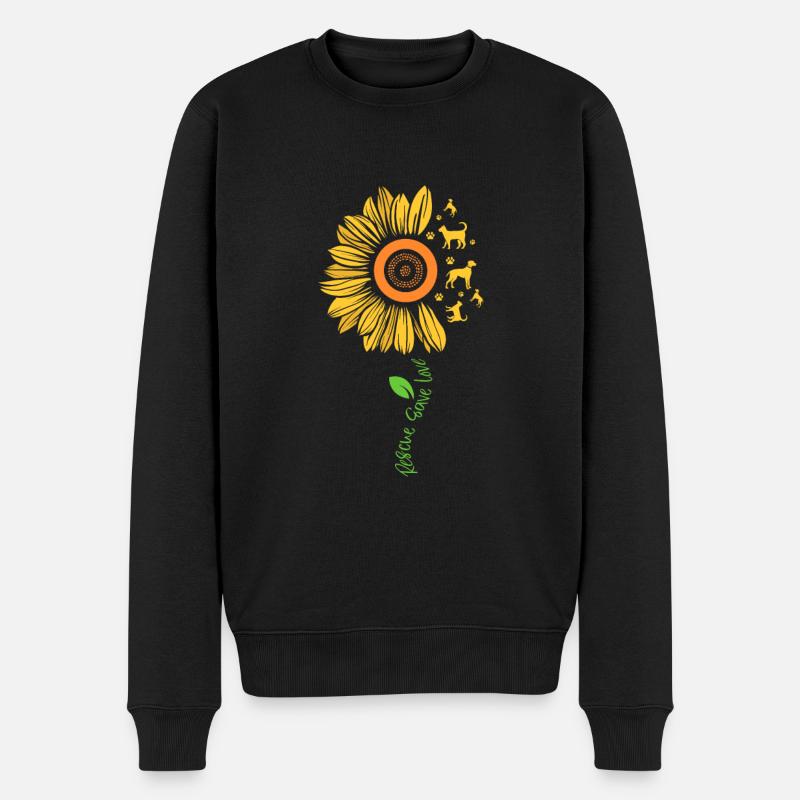 Tierrettung - Männer Premium Bio Pullover - Schwarz