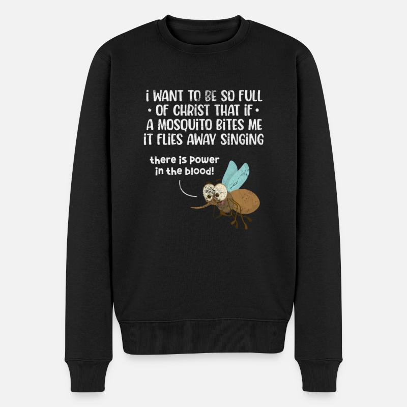 Bibel - Männer Premium Bio Pullover - Schwarz