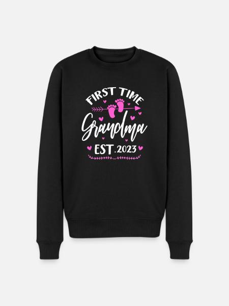 Grand-mère enceinte - Pull Premium bio Homme - noir