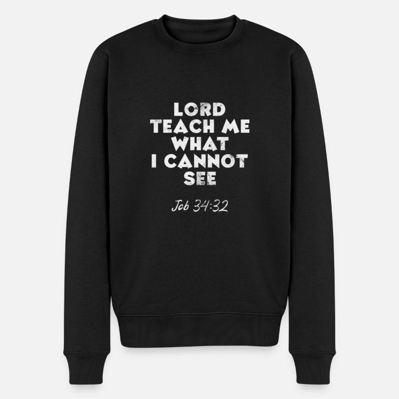 Bibel - Männer Premium Bio Pullover - Schwarz