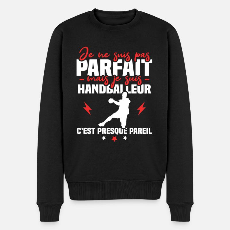 Pas parfait mais handballeur - Pull Premium bio Homme - noir