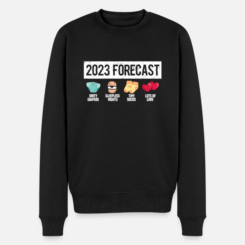 Grossesse - Pull Premium bio Homme - noir