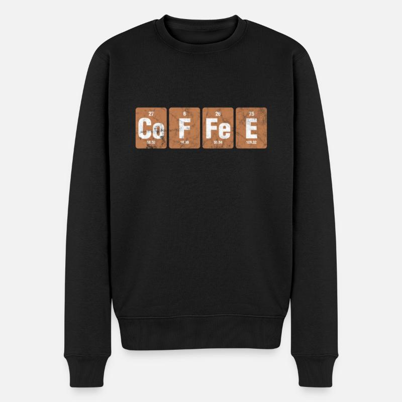 Café - Pull Premium bio Homme - noir