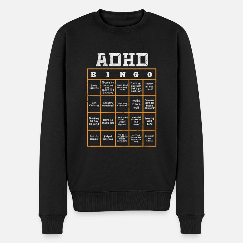 TDAH - Pull Premium bio Homme - noir