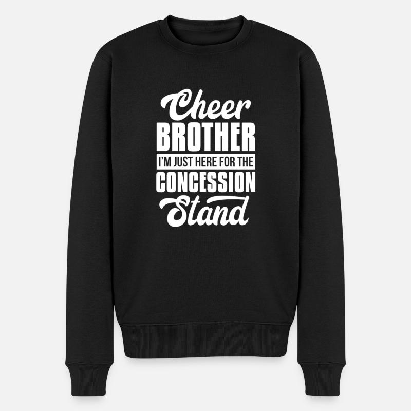 Cheerleader Bruder - Männer Premium Bio Pullover - Schwarz