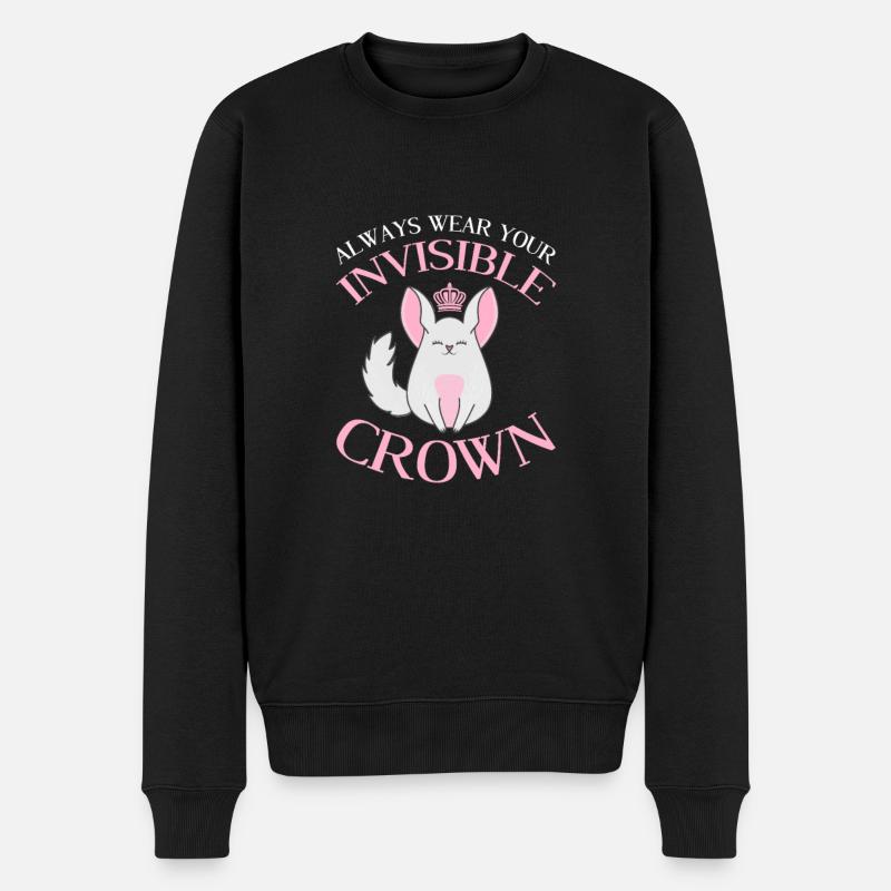 Chinchilla - Männer Premium Bio Pullover - Schwarz