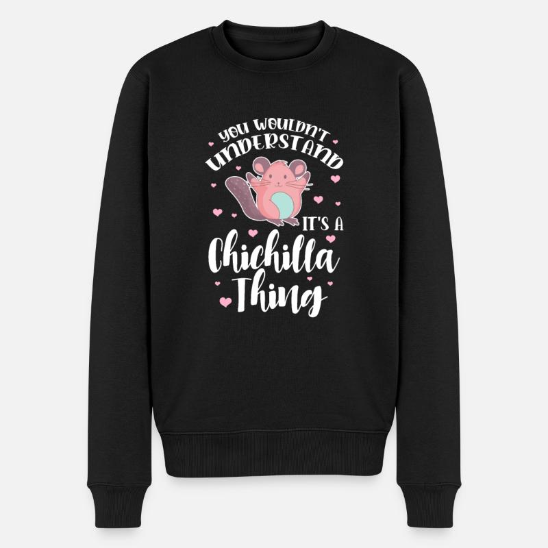 Chinchilla - Pull Premium bio Homme - noir