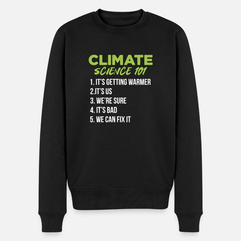 Changement climatique - Pull Premium bio Homme - noir