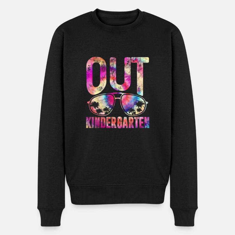 Kindergarten - Männer Premium Bio Pullover - Schwarz