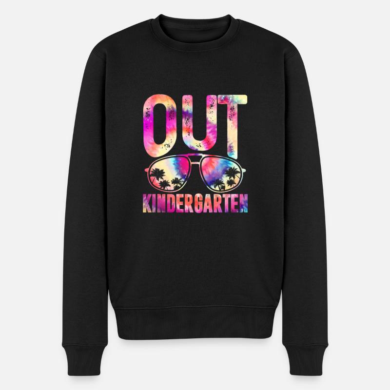 Kindergarten Kind Einschulung Schule Geschenk - Männer Premium Bio Pullover - Schwarz