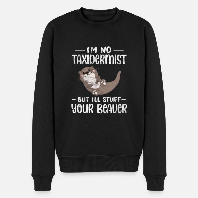 Otter - Männer Premium Bio Pullover - Schwarz