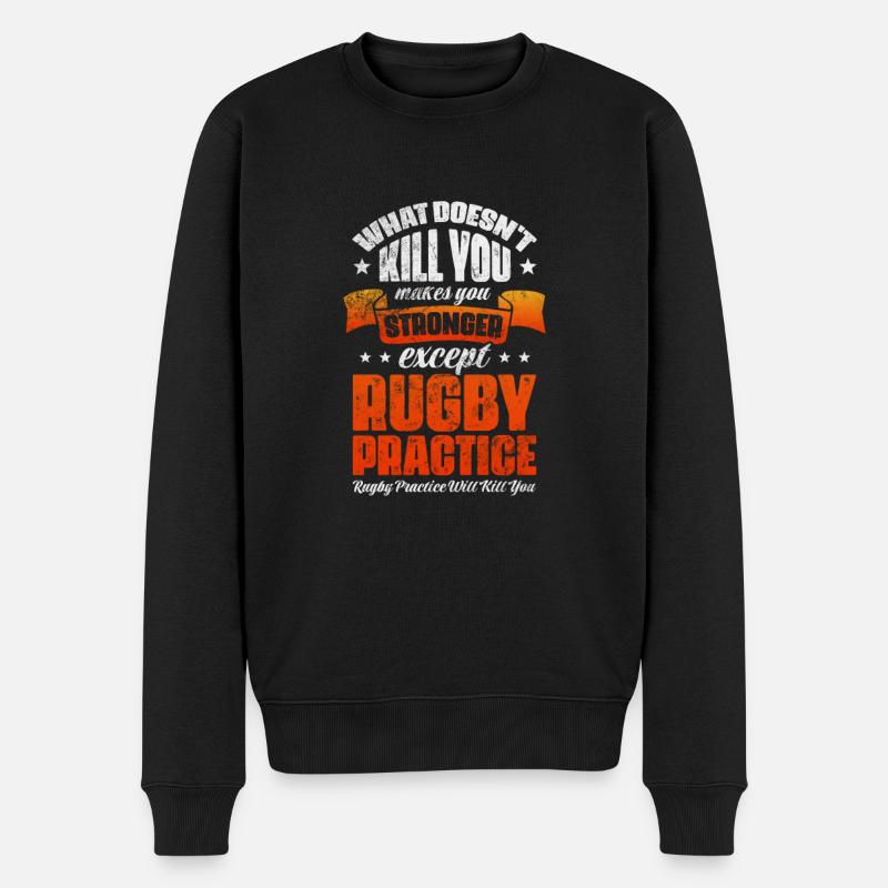 Rugby - Pull Premium bio Homme - noir