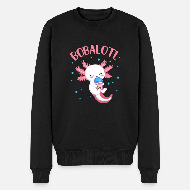 Bubble Tea - Men's Premium Organic Jumper - black
