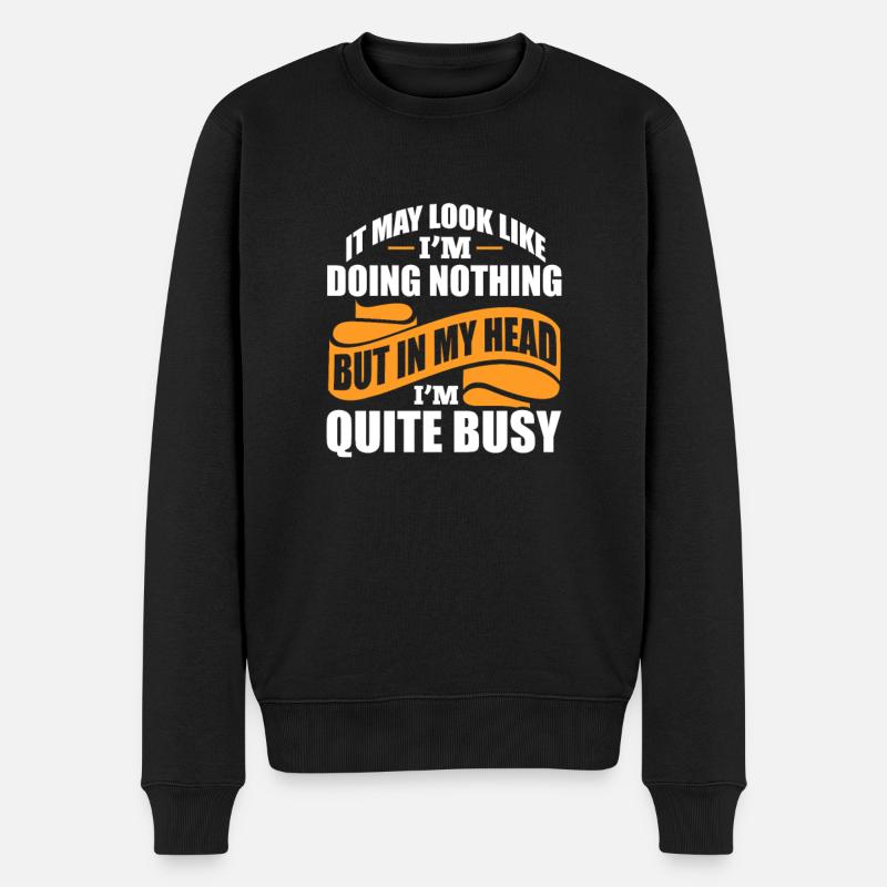 ADHD ADHD Attention Deficit Gift - Men's Premium Organic Jumper - black