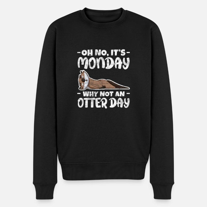 Loutre - Pull Premium bio Homme - noir