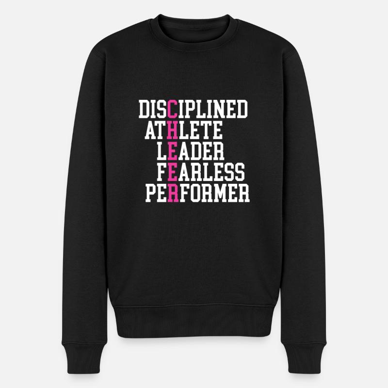 Cheerleader - Männer Premium Bio Pullover - Schwarz