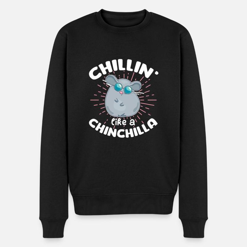 Chinchilla - Pull Premium bio Homme - noir