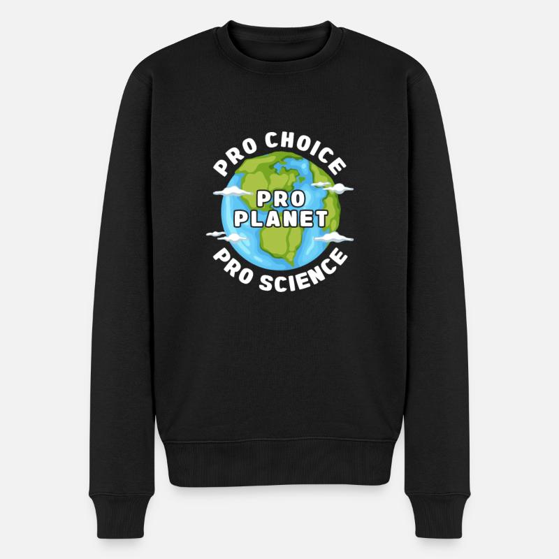 Klimawandel - Männer Premium Bio Pullover - Schwarz