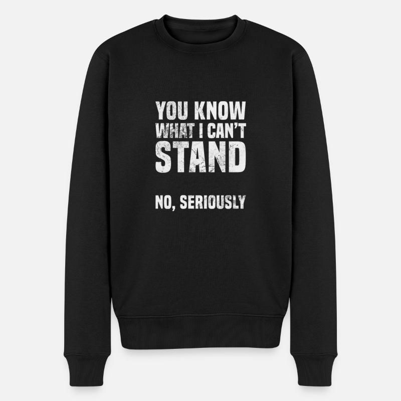 Amputation - Pull Premium bio Homme - noir