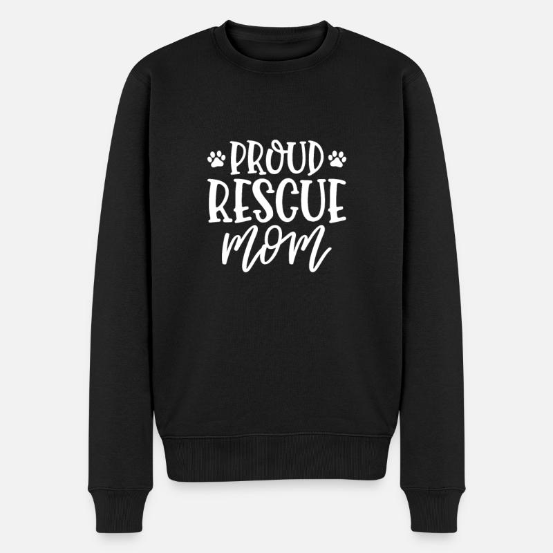 Tierrettung - Männer Premium Bio Pullover - Schwarz