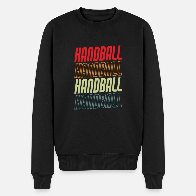 Handball - Männer Premium Bio Pullover - Schwarz