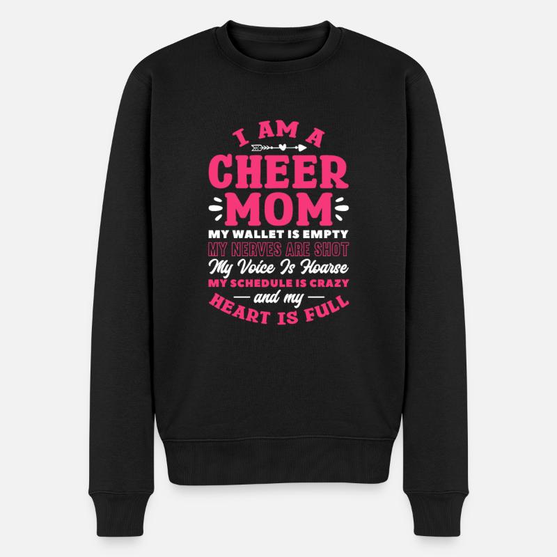 Cheerleader - Männer Premium Bio Pullover - Schwarz