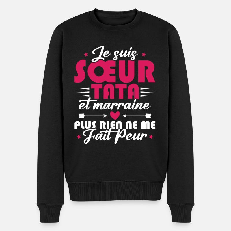 Sœur Tata et Marraine - Pull Premium bio Homme - noir