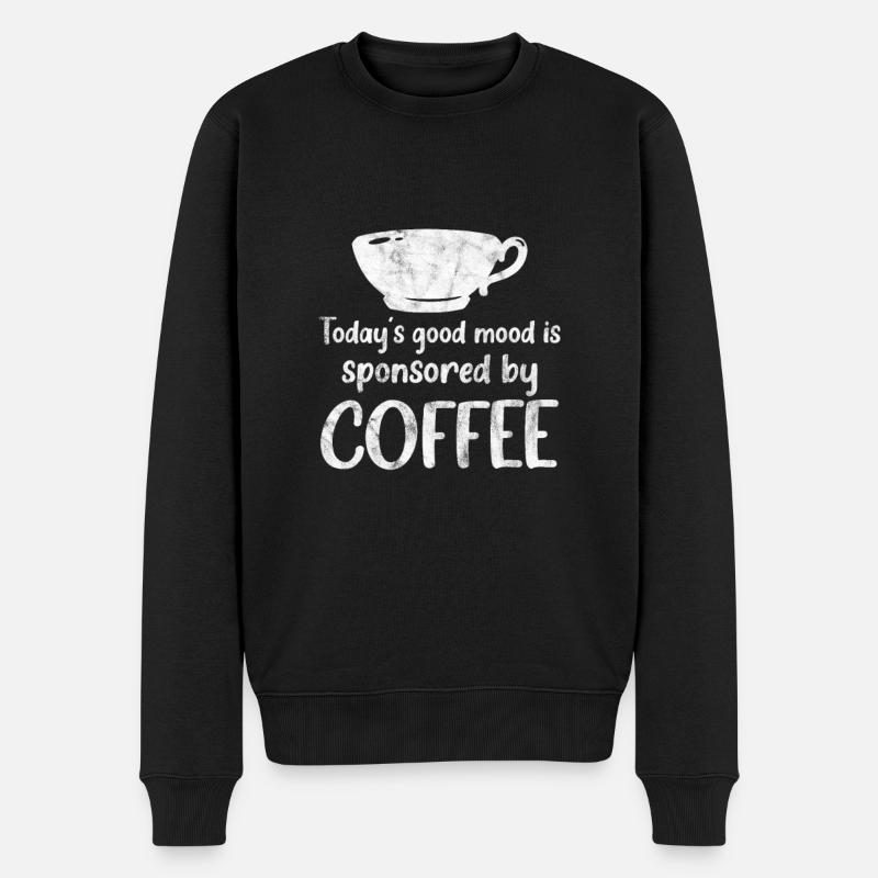 Café - Pull Premium bio Homme - noir