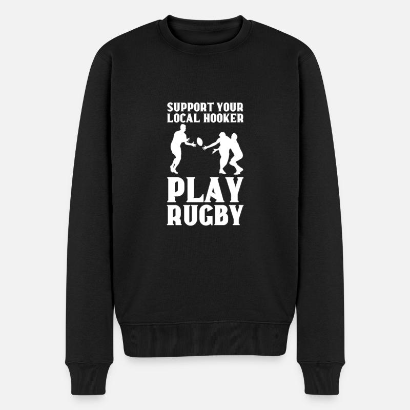 Rugby - Pull Premium bio Homme - noir