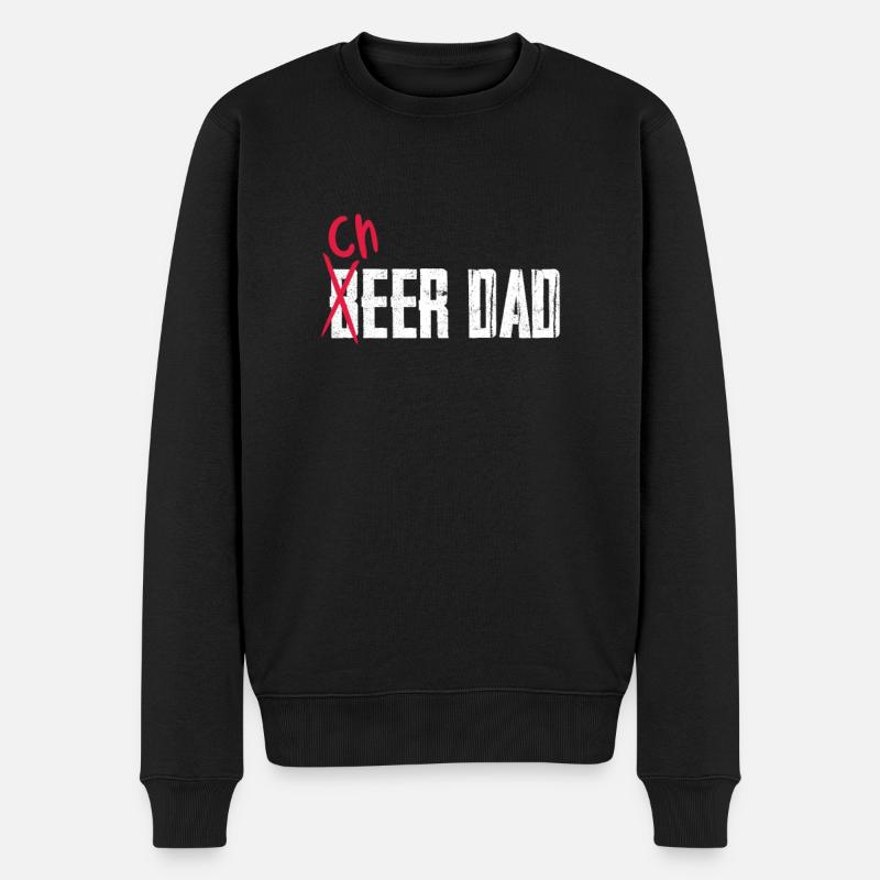 Cheerleader - Männer Premium Bio Pullover - Schwarz