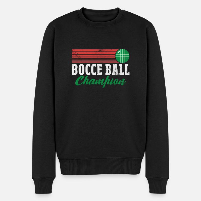 Boccia - Männer Premium Bio Pullover - Schwarz