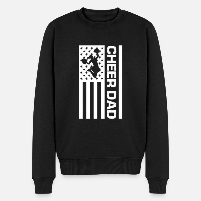 Cheerleader - Männer Premium Bio Pullover - Schwarz