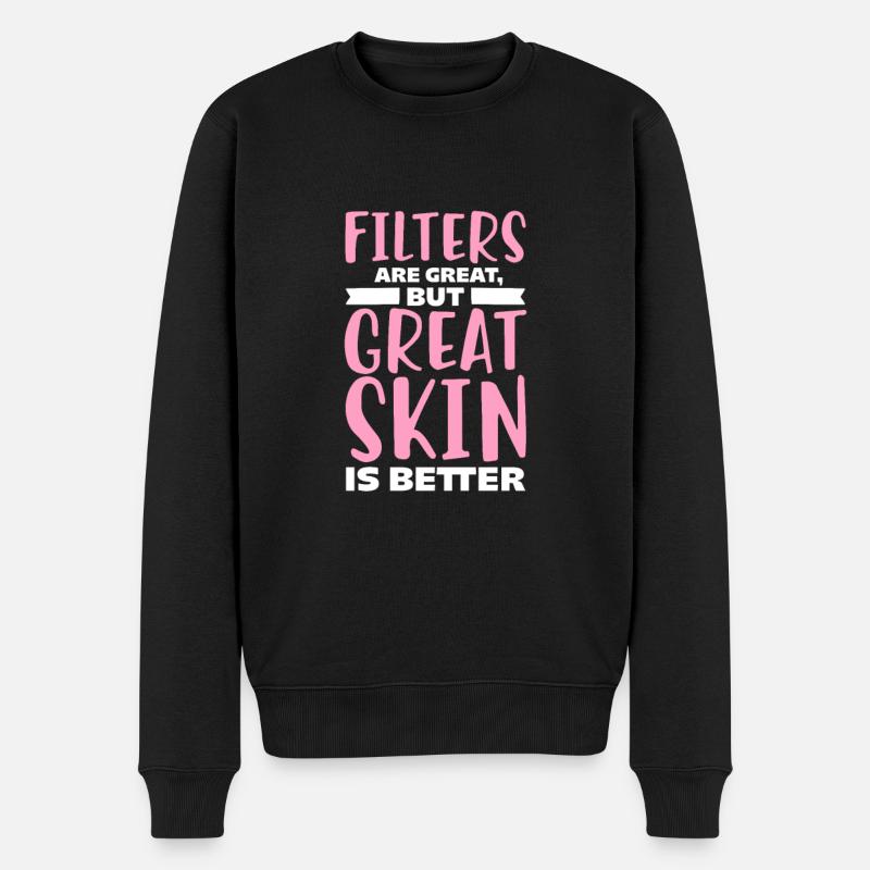Kosmetikerin Kosmetik Make-up Geschenk - Männer Premium Bio Pullover - Schwarz