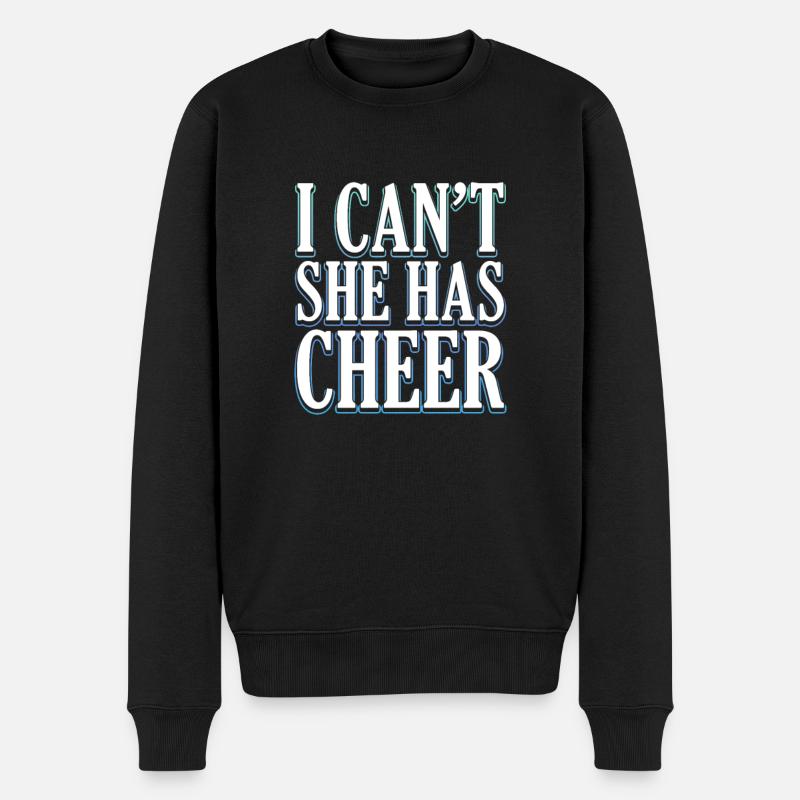 Cheerleader - Männer Premium Bio Pullover - Schwarz
