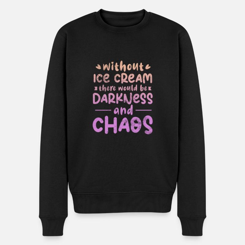 Glace - Pull Premium bio Homme - noir