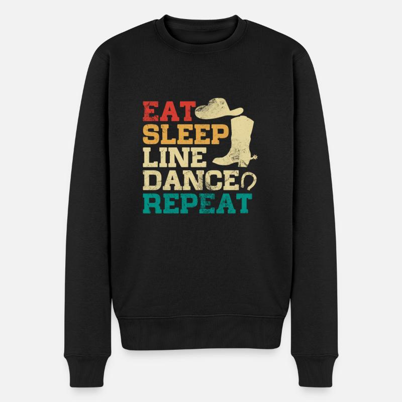 Danse en ligne - Pull Premium bio Homme - noir