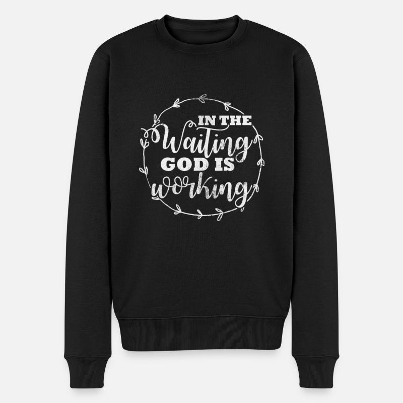 Bibel - Männer Premium Bio Pullover - Schwarz