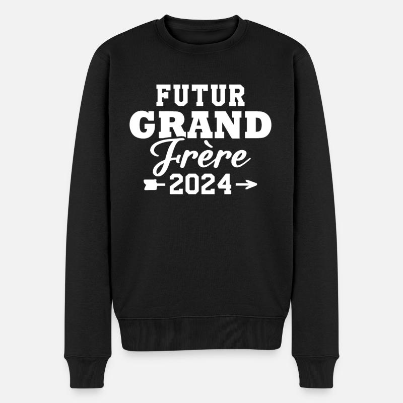 Futur Grand Frère 2024 - Pull Premium bio Homme - noir