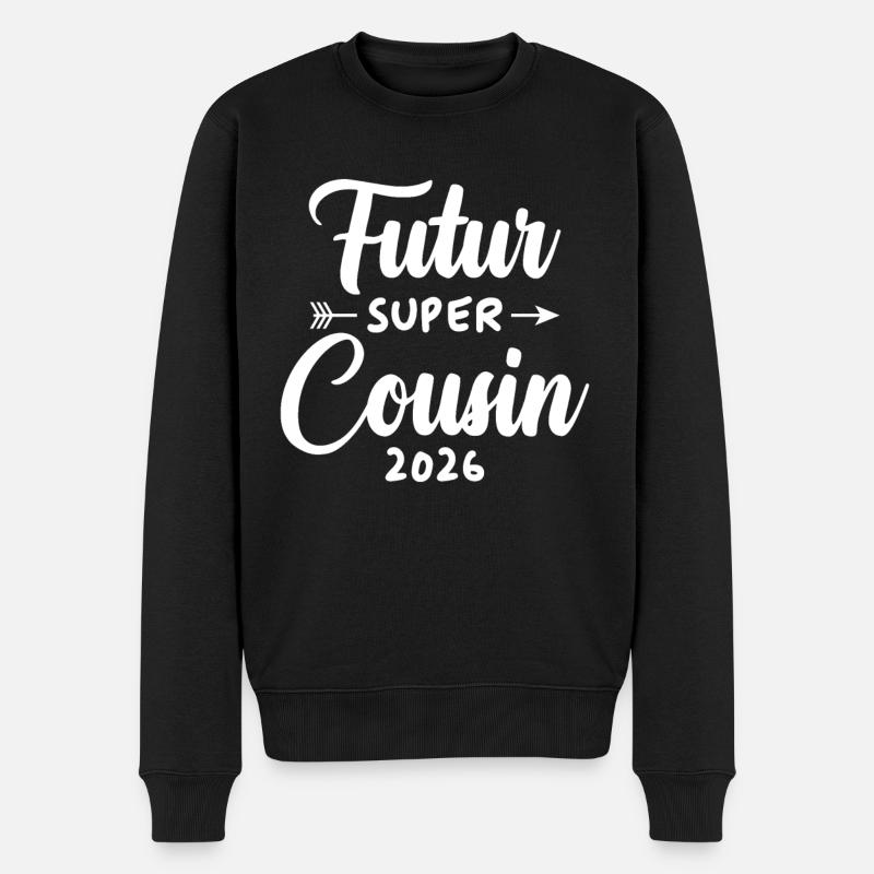 Futur super cousin 2026 - Pull Premium bio Homme - noir
