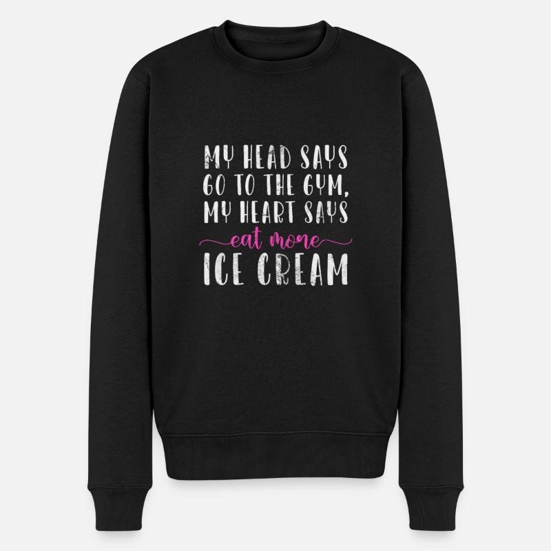 Glace - Pull Premium bio Homme - noir
