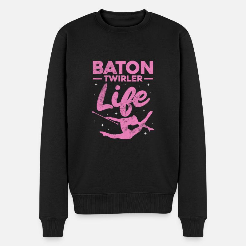 Baton Twirling - Pull Premium bio Homme - noir