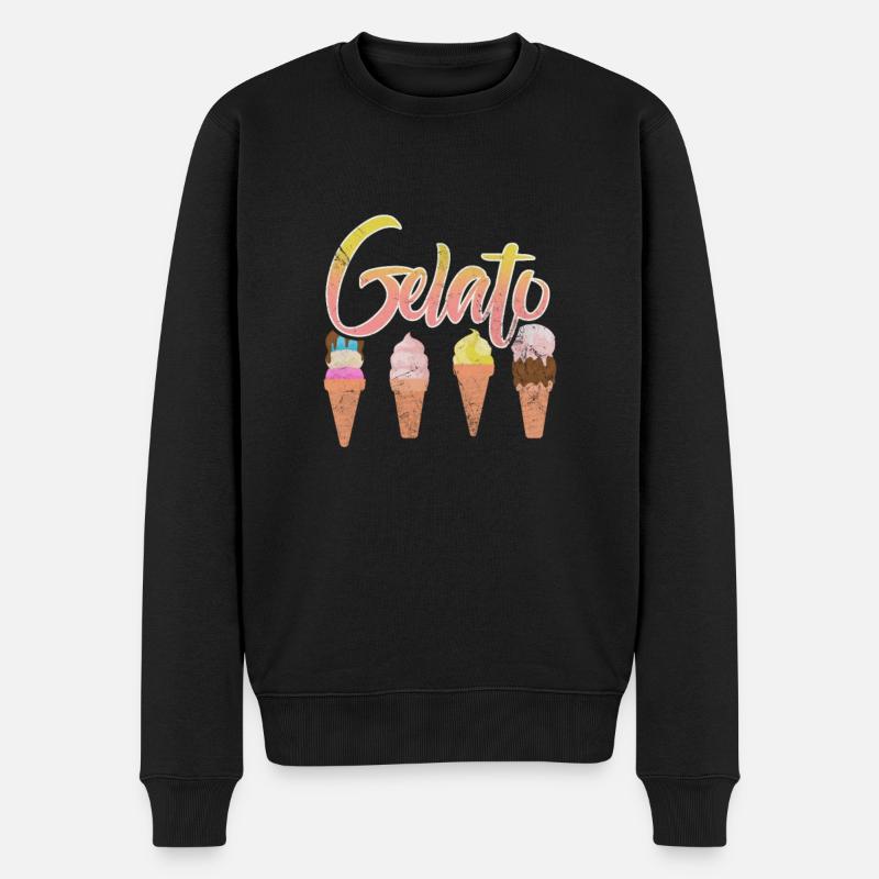 Glace - Pull Premium bio Homme - noir