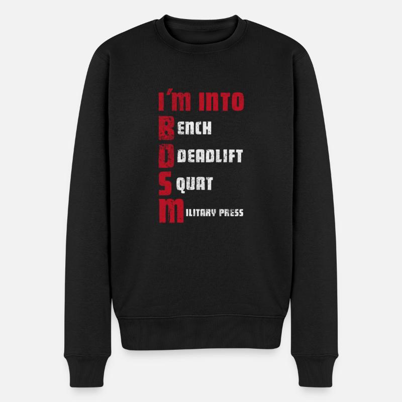 Sadomaso - Männer Premium Bio Pullover - Schwarz