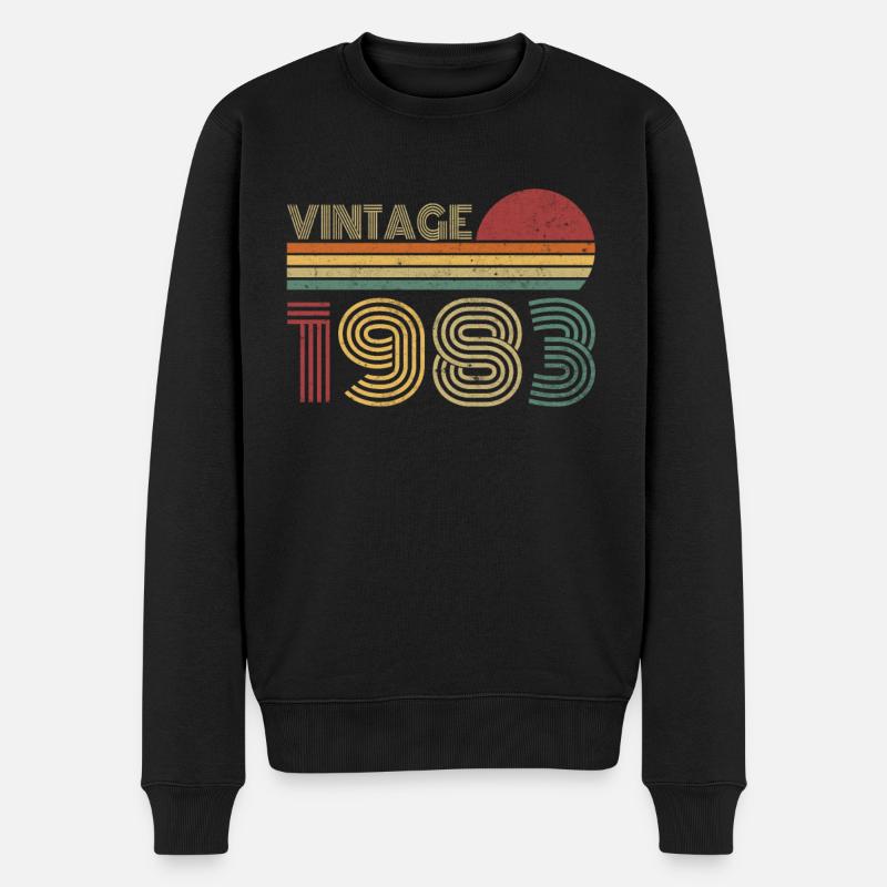 Millésime 1983 - Pull Premium bio Homme - noir