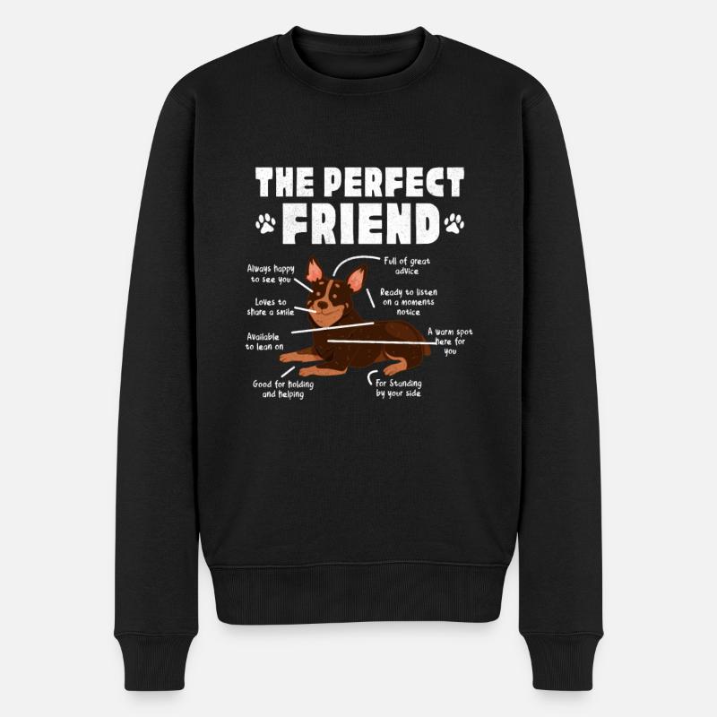 Bouvier australien - Pull Premium bio Homme - noir