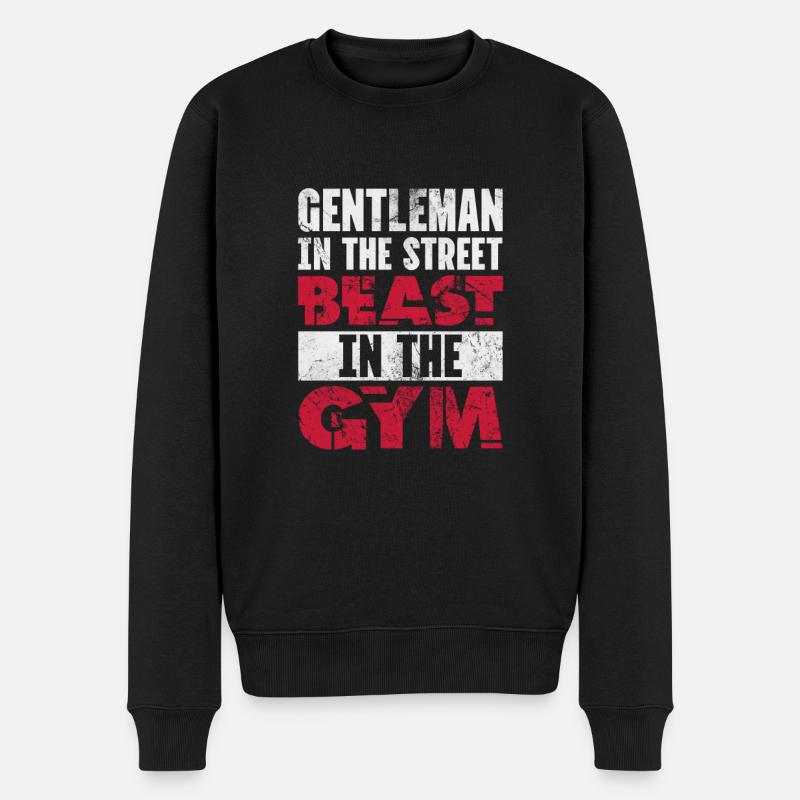 Culturiste - Pull Premium bio Homme - noir