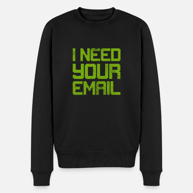 Hacker - Männer Premium Bio Pullover - Schwarz