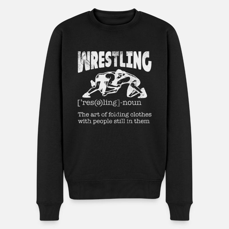 Lutte - Pull Premium bio Homme - noir