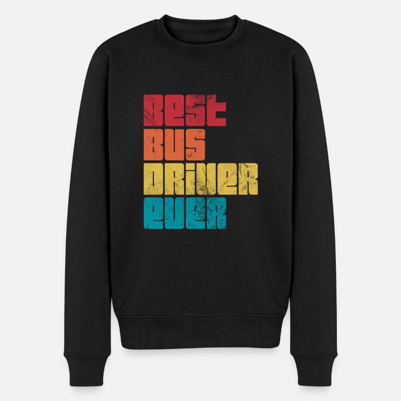 Busfahrer - Männer Premium Bio Pullover - Schwarz