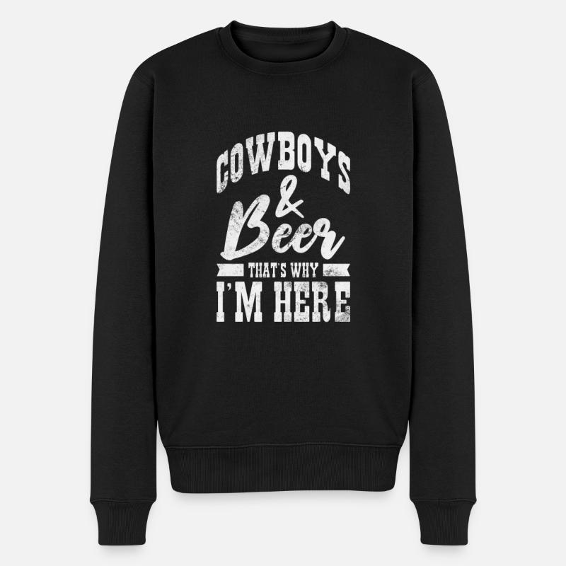 Cow-boy - Pull Premium bio Homme - noir